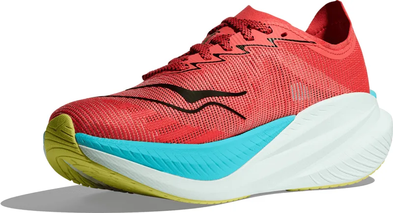 Hoka Mach x2 - Womens Shoe  - Grapefruit/Electric Coral-3