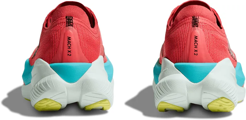 Hoka Mach x2 - Womens Shoe  - Grapefruit/Electric Coral-5