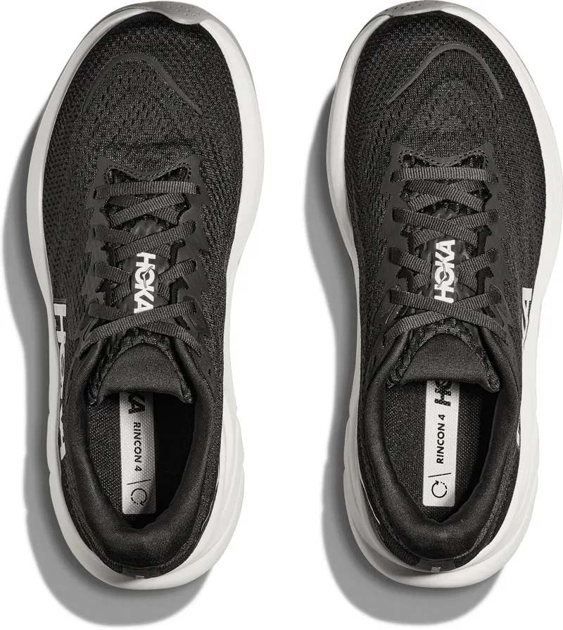 HOKA Rincon 4 Mens Shoes - Black / White-1