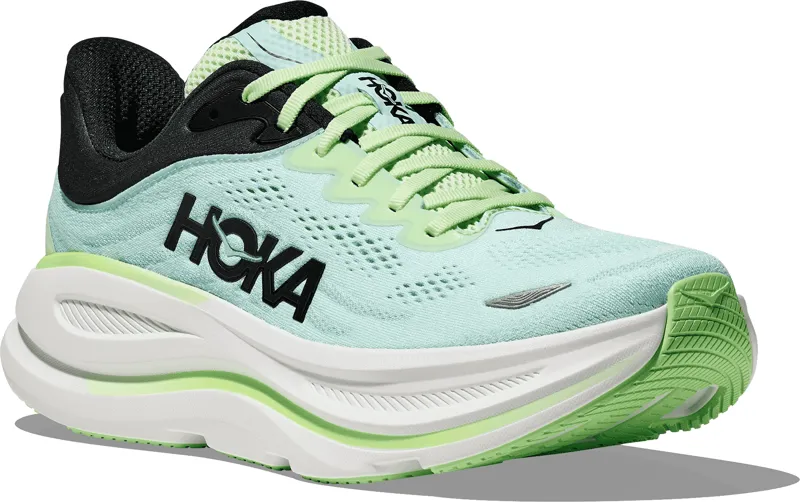 Hoka Bondi 9 - Men's Shoe - Luna Moth/ Blue Spark-1
