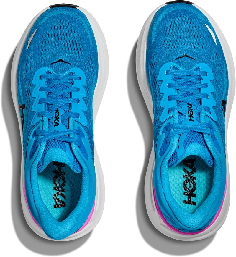 Hoka Bondi 9 - Womens Shoe - Skyward Blue/ Neon Fuchsia-6