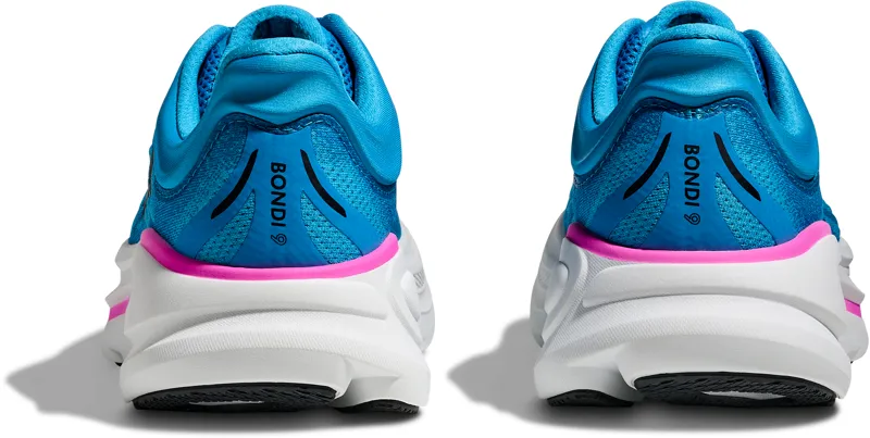 Hoka Bondi 9 - Womens Shoe - Skyward Blue/ Neon Fuchsia-5