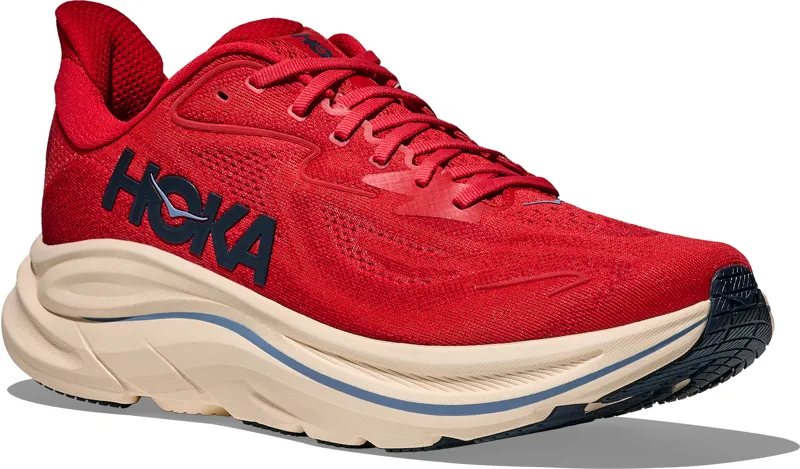 Hoka Clifton 10 - Men's Shoe - Vermillion/Varsity Navy-1