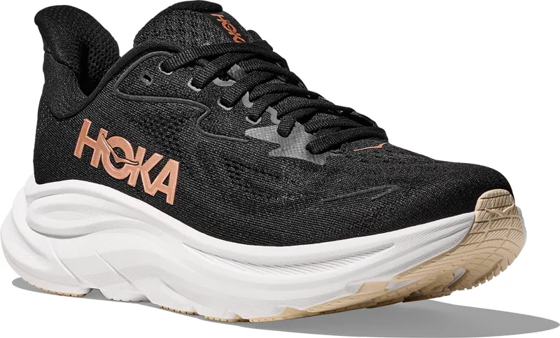 Hoka Clifton 10 - Women's Shoe - Black/Rose Gold-2