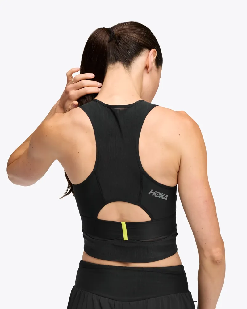 Hoka women's race day bra - Black -3