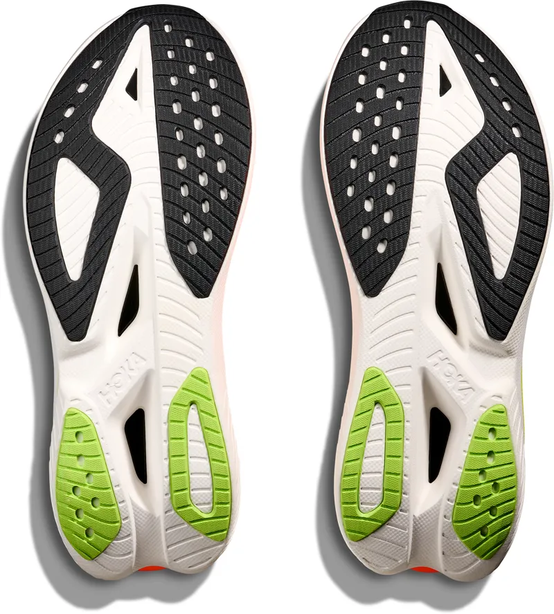 Hoka Mach X 3 - Men's Shoe - White/Neon Tangerine-6