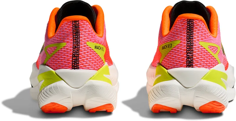 Hoka Mach X 3 - Women's Shoe - Neon Rose/Neon Tangerine-7