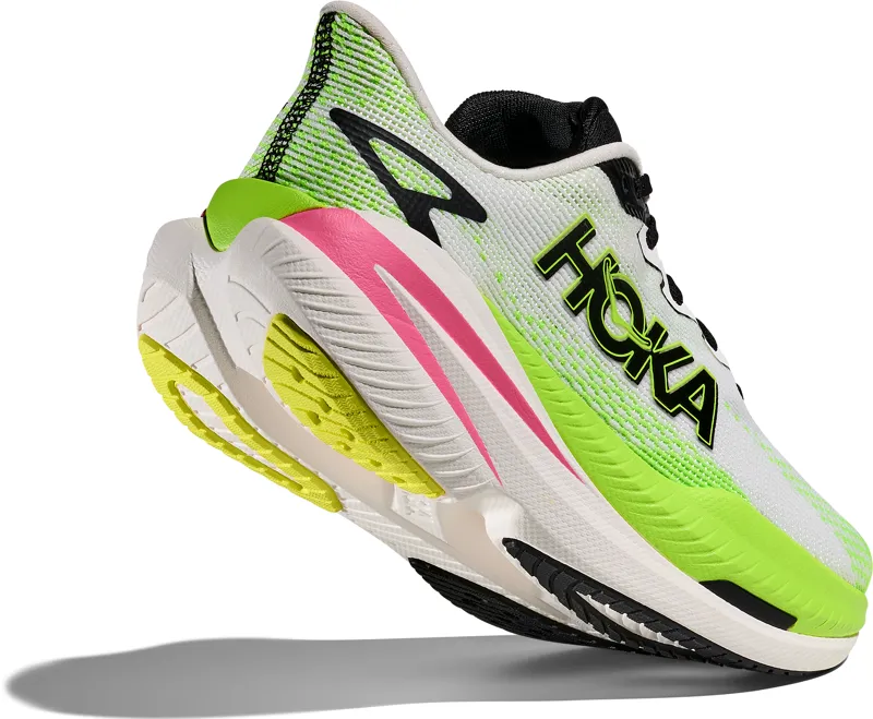 Hoka Mach X 3 - Women's Shoe - White/Neon Lime-4
