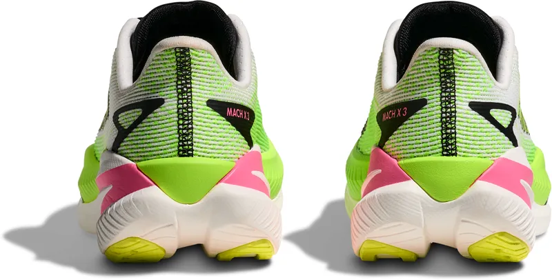 Hoka Mach X 3 - Women's Shoe - White/Neon Lime-7