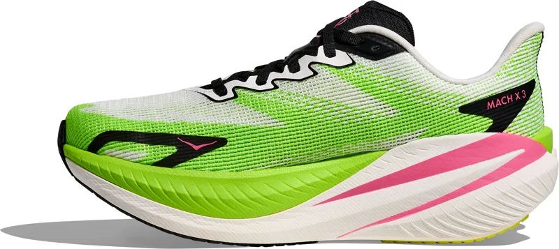 Hoka Mach X 3 - Women's Shoe - White/Neon Lime-3