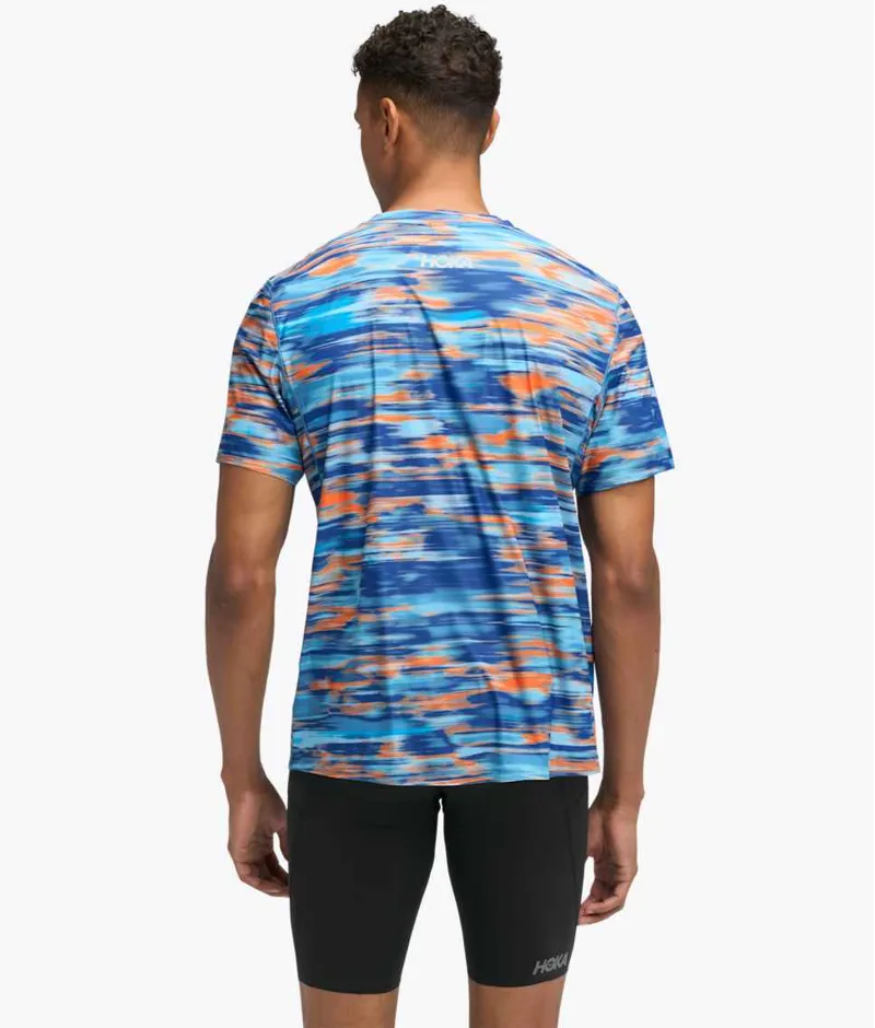 Hoka men's airolite 2.0 short sleeve - Blue-1