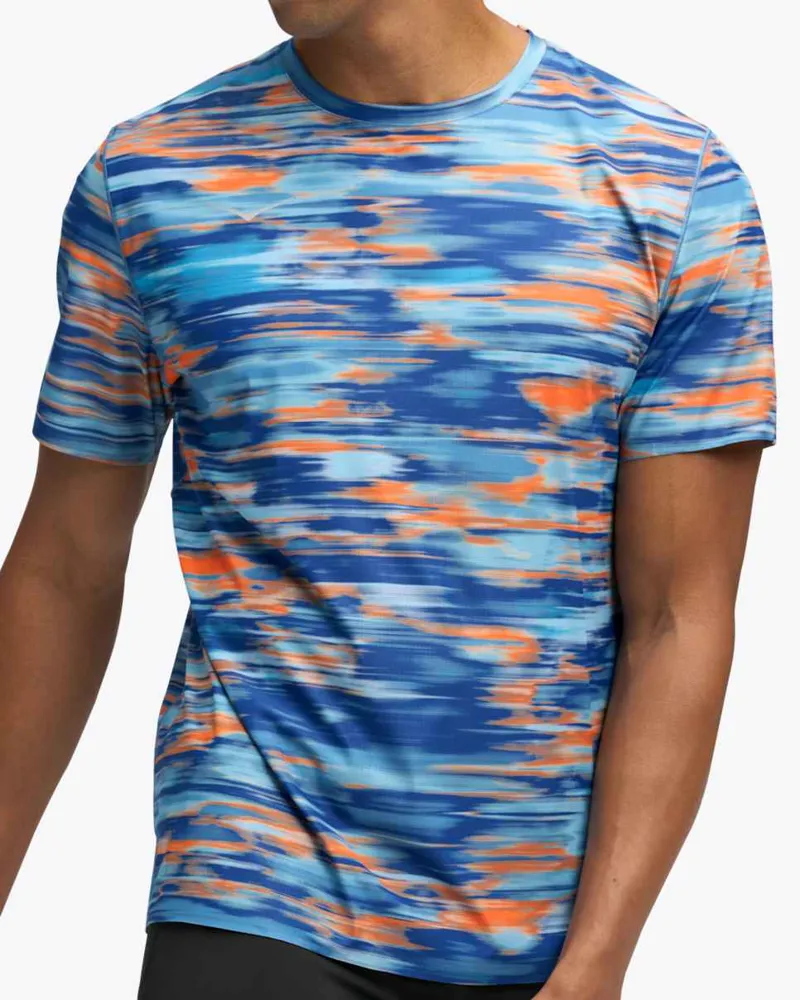Hoka men's airolite 2.0 short sleeve - Blue-3