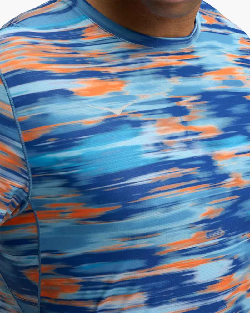 Hoka men's airolite 2.0 short sleeve - Blue-2
