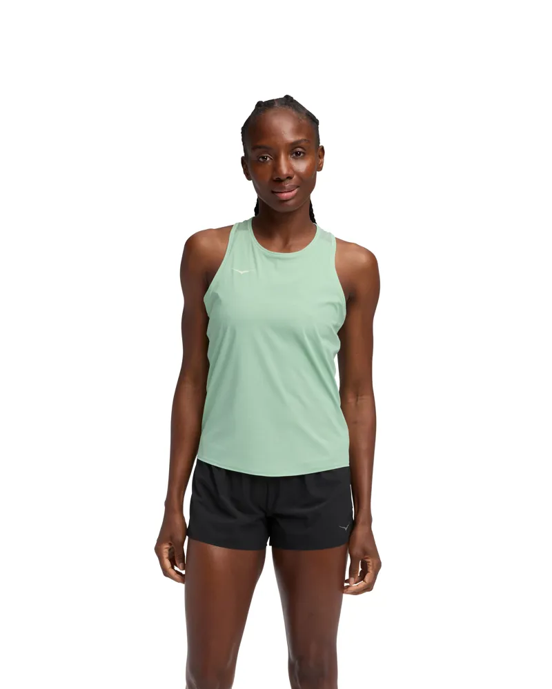 Hoka womens airolite run tank 2.0 - Jade