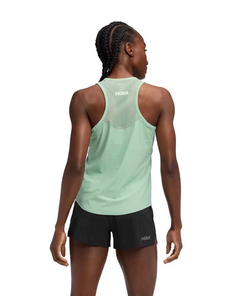 Hoka womens airolite run tank 2.0 - Jade-1