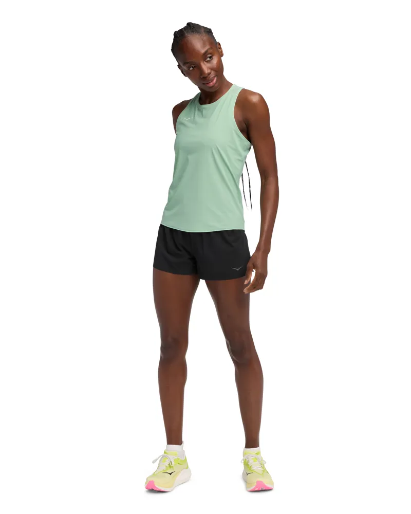 Hoka womens airolite run tank 2.0 - Jade-2