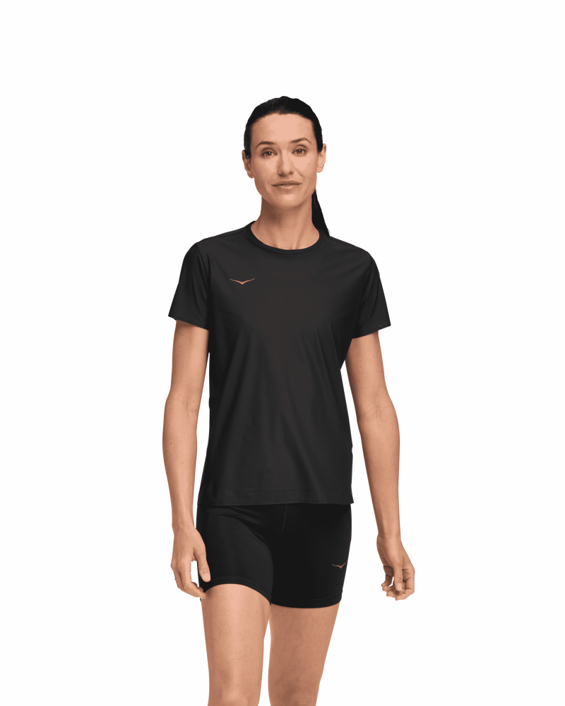 Hoka women's airolite short sleeve top - Black