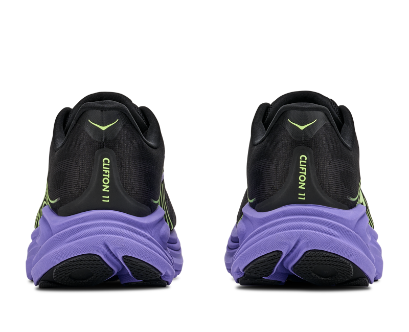 Hoka Clifton 11 - Men's Shoe's - Black / Neon Nebula-3