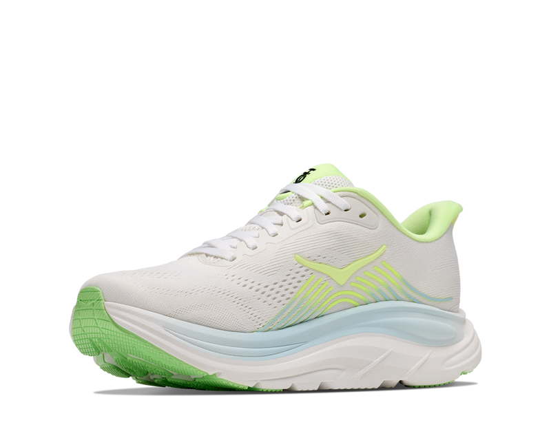 Hoka Clifton 11 Wide - Women's Shoe's - Frost / Neon Yuzu-4