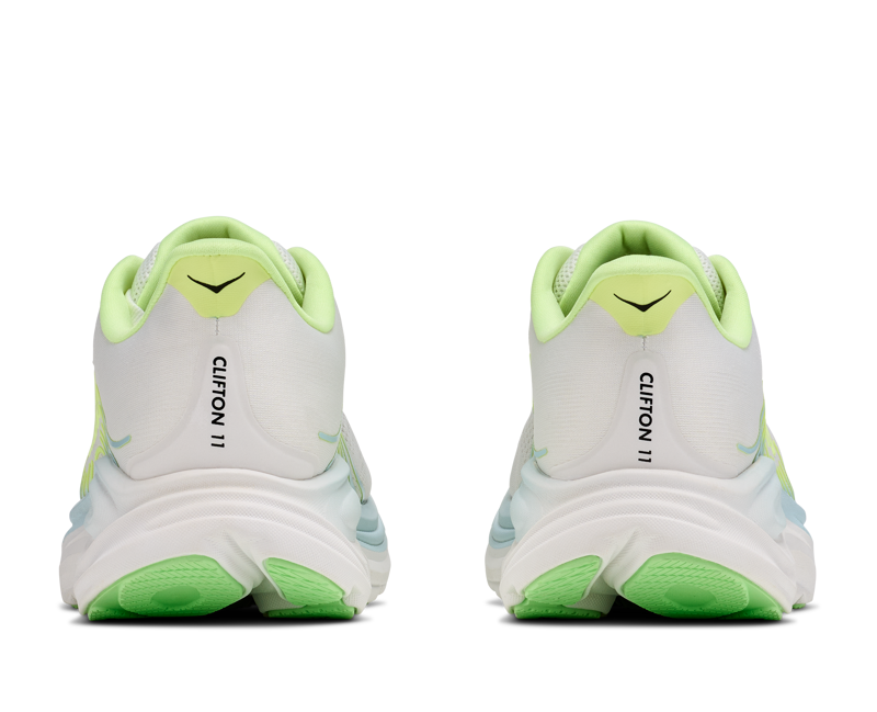 Hoka Clifton 11 Wide - Women's Shoe's - Frost / Neon Yuzu-5