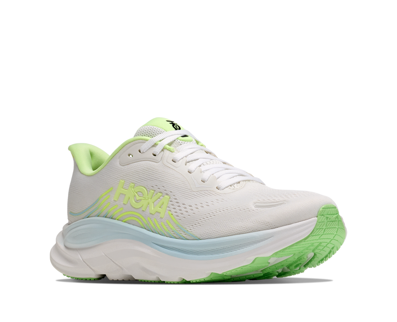 Hoka Clifton 11 Wide - Women's Shoe's - Frost / Neon Yuzu-2