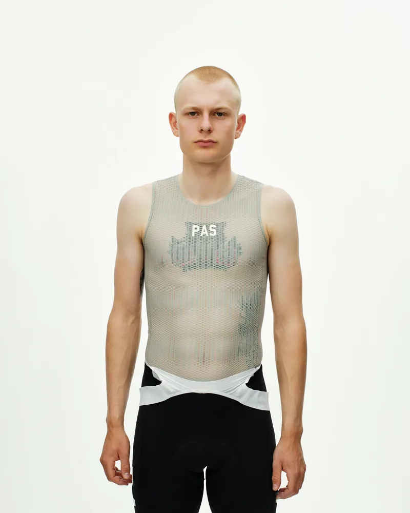 Pas Normal Studios PAS Mechanism Pro Sleeveless Baselayer - Light Grey-5