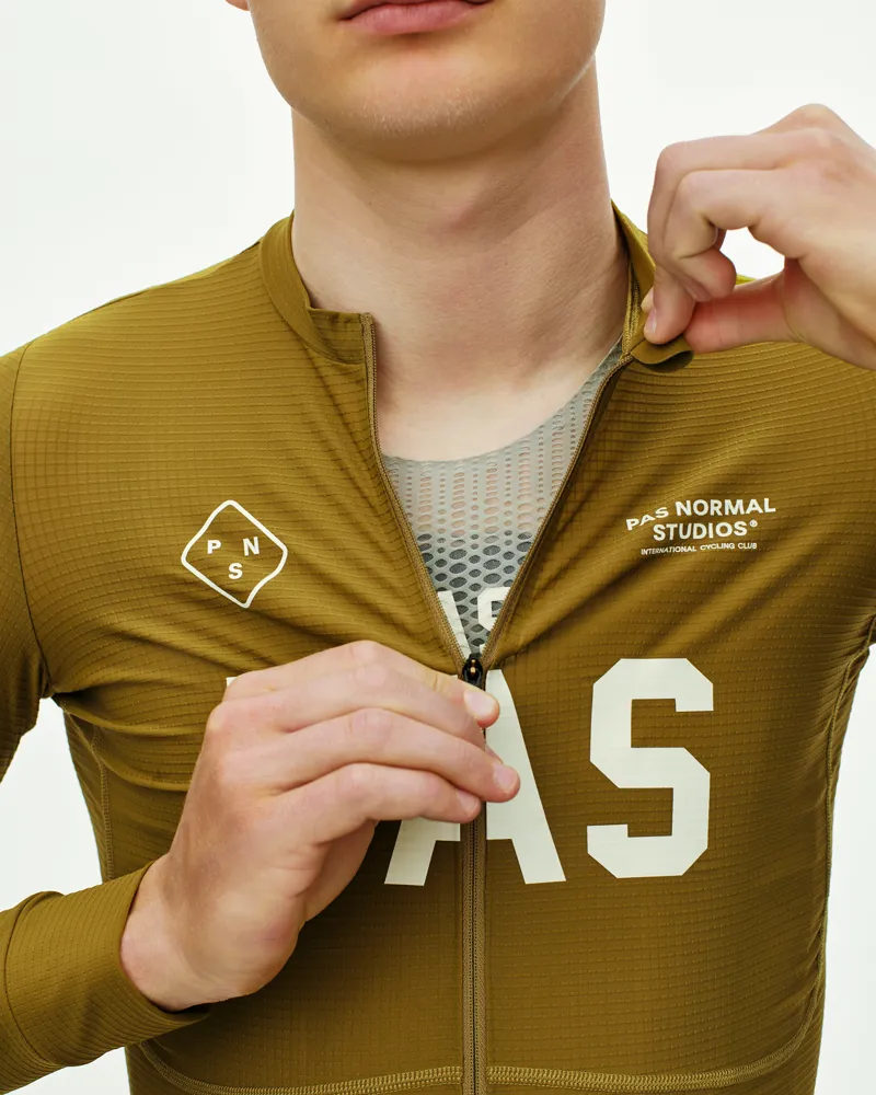 Pas Normal Studios PAS Mechanism Pro Long Sleeve Jersey - Khaki Green-2
