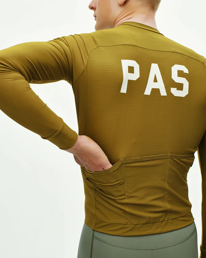 Pas Normal Studios PAS Mechanism Pro Long Sleeve Jersey - Khaki Green-11