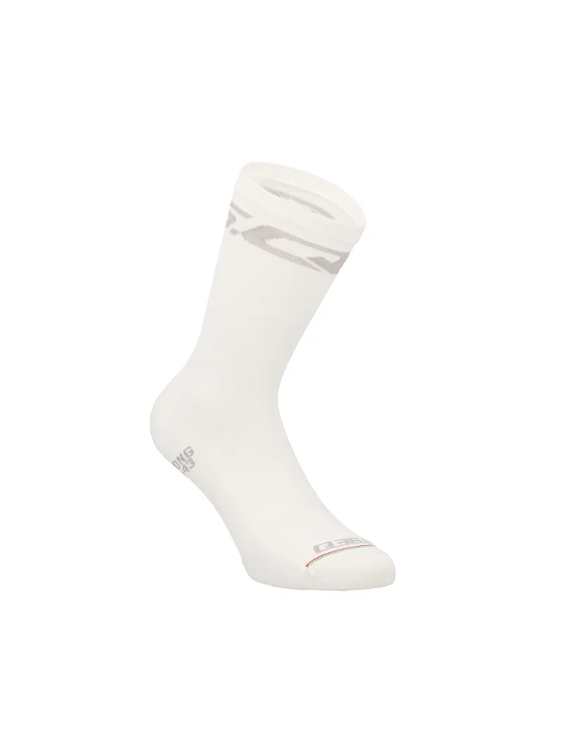 Q36.5 Ultra Big Logo 19 Socks - Ice Grey-1