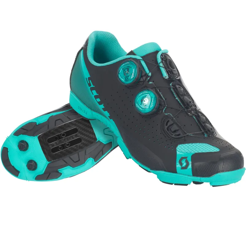 Scott Shoe Mtb Rc Lady matt black/aqua blue