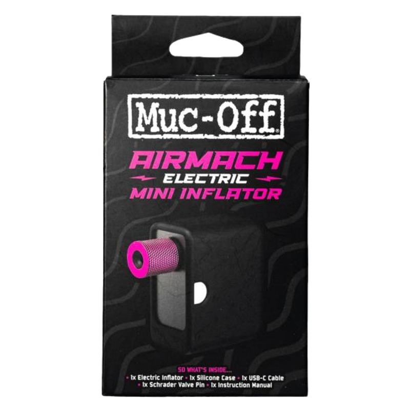 Muc-Off AirMach Electric Mini Inflator in Black/Pink