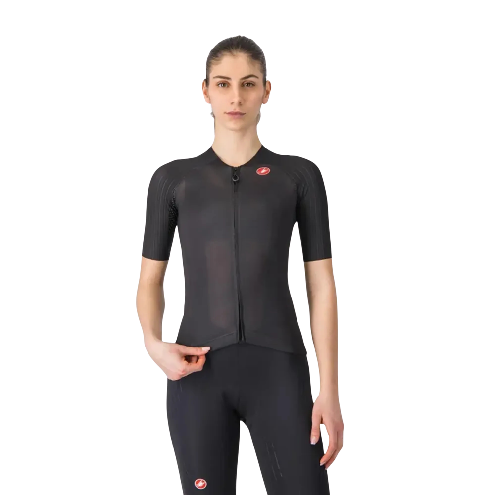 Js Cycles Castelli Aero Pro 8S Women's Jersey in Black | Free delivery over £50 & Cycle Scheme available.