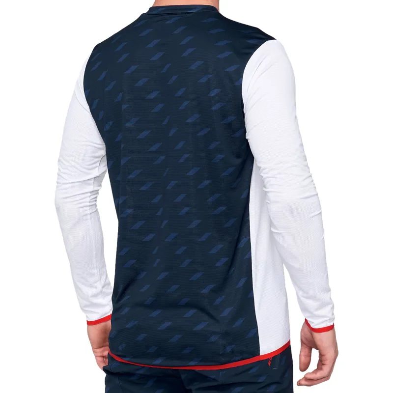 100% R-Core X  Ltd Edition Jersey in White/Navy-1