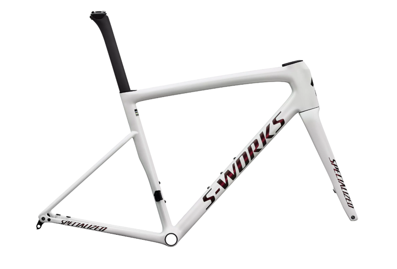Specialized S-Works Tarmac SL8 Road Bike Frameset in Gloss Metallic White Silver