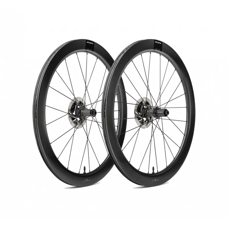 Scope S5 Disc Carbon Road Wheelset Black 55mm disc brake