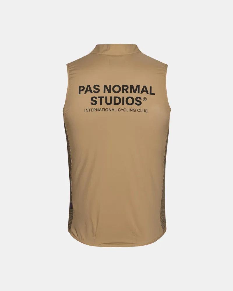 Pas Normal Studios Mechanism Stow Away Gilet Camel-1