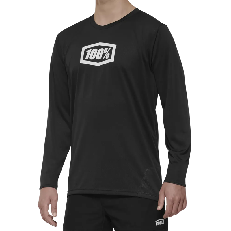 100 Ridecamp Long Sleeve Jersey Black