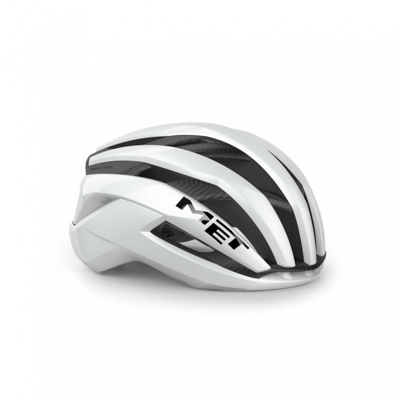 Met Trenta 3K Carbon Airframe Road Cycling Helmet - White