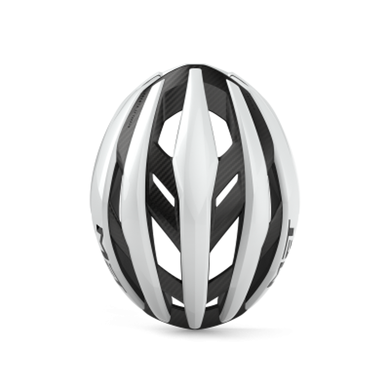Met Trenta 3K Carbon Airframe Road Cycling Helmet - White-3