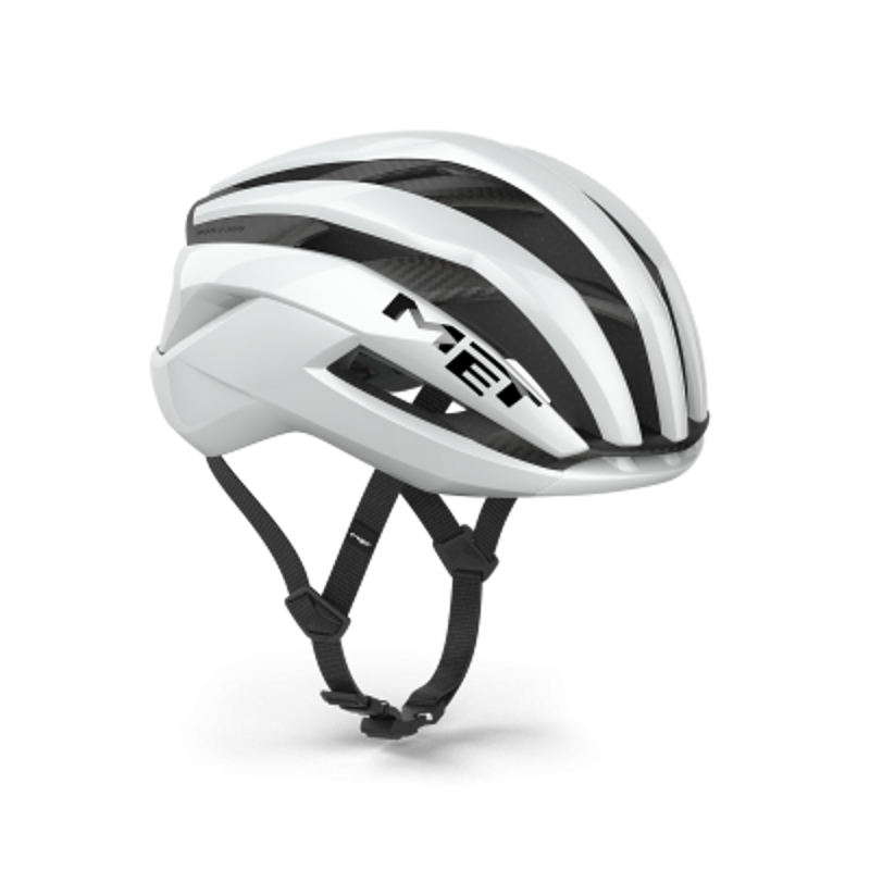Met Trenta 3K Carbon Airframe Road Cycling Helmet - White-4