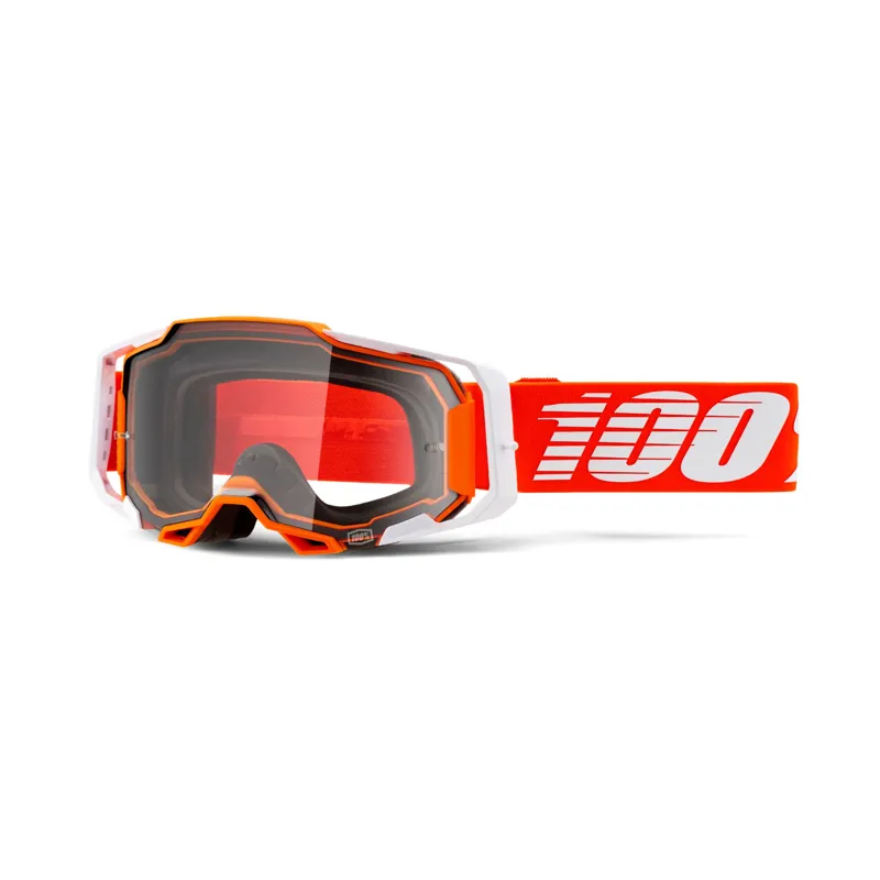 100% Armega Clear Lens Goggles in Regal-1