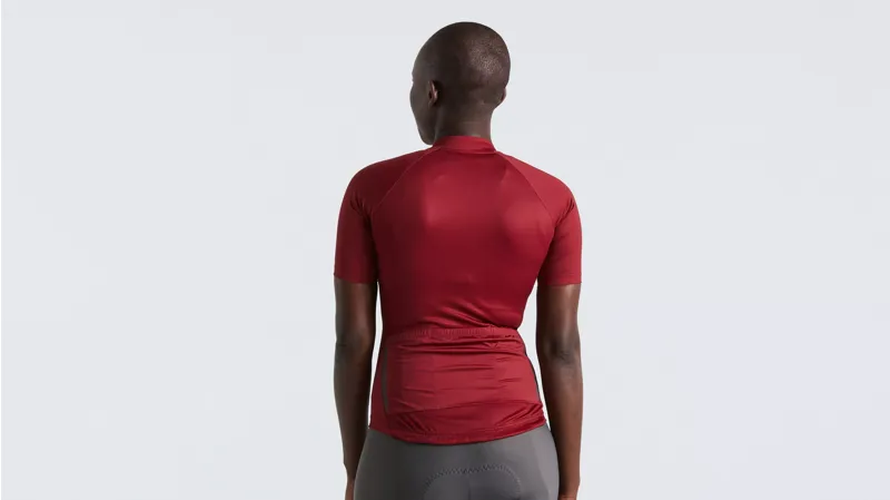 Women's SL Solid Short Sleeve Jersey Maroon-3