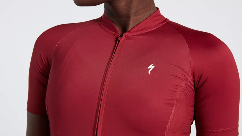 Women's SL Solid Short Sleeve Jersey Maroon-4