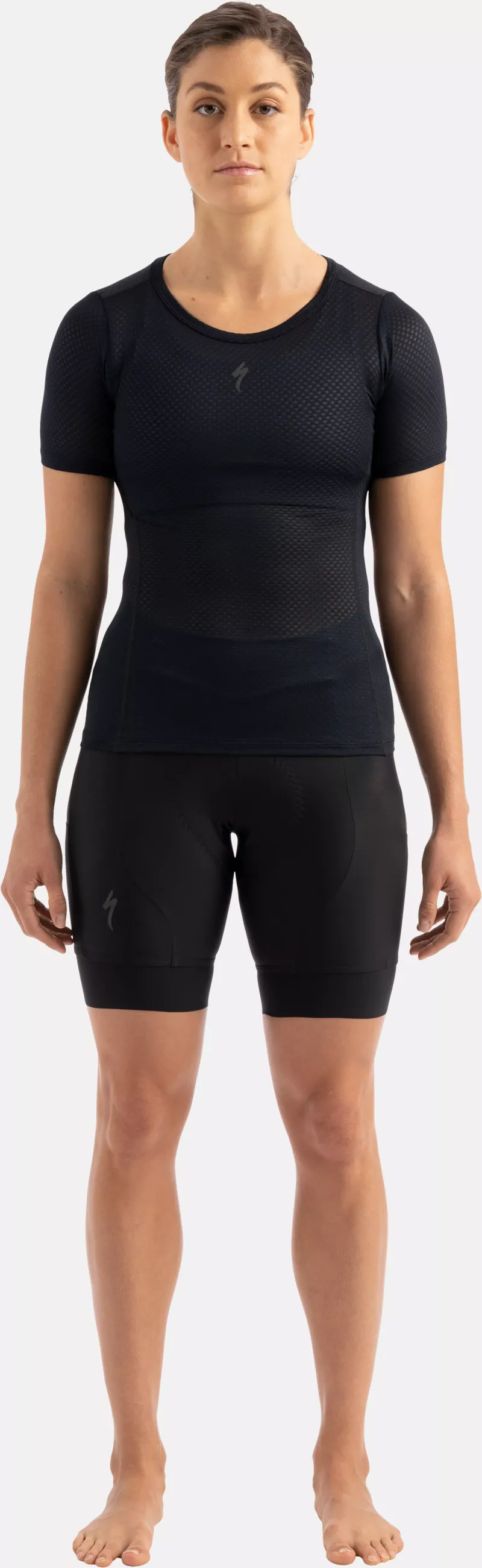 Women's SL Short Sleeve Base Layer Black-1
