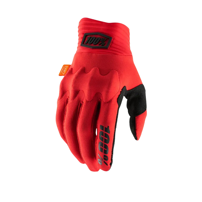 100% Cognito Smart Shock Gloves in Red