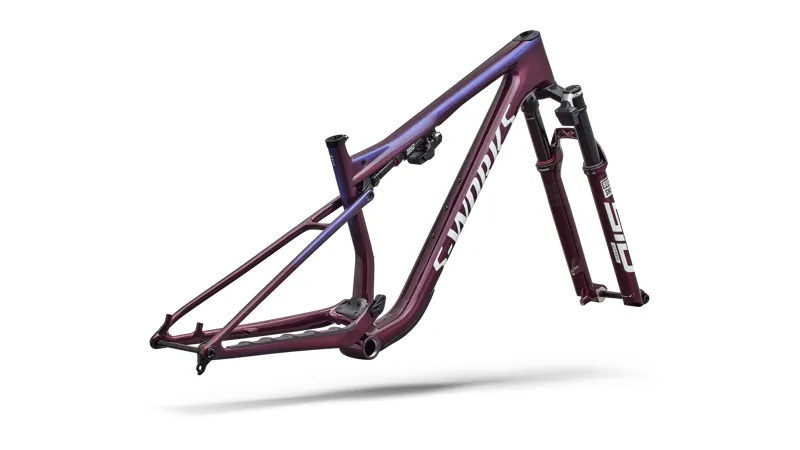 S-Works Epic 9 Frameset BORDEAUX / BLUE EDGE/WHITE SILVER-2
