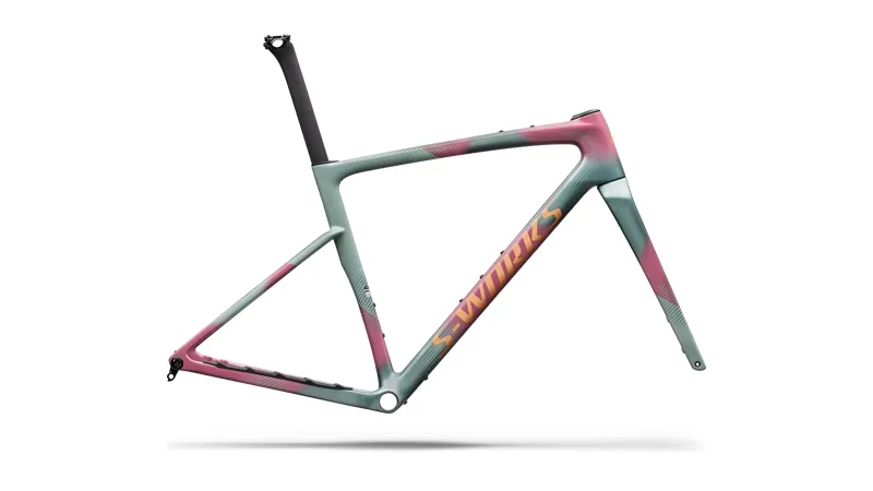 2027 S-Works Crux 5 Frameset FACT 12r Carbon - Agave Grey / Photon Over Silver