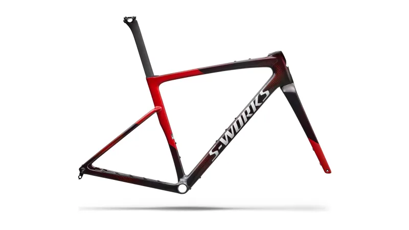 2027 S-Works Crux 5 Frameset FACT 12r Carbon - Cayenne / Red / White Silver