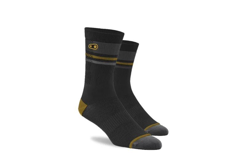 CrankBrothers Icon MTB Socks Black/Gold