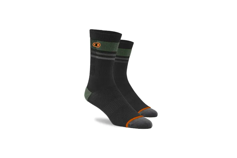 CrankBrothers Icon MTB Socks Black/Gold-1